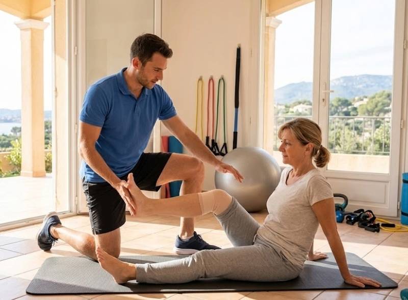 Engager un coach sportif pour la rééducation post opératoire sur le secteur de Six-Fours : renforcement musculaire isométrique pour retrouver toute votre mobilité